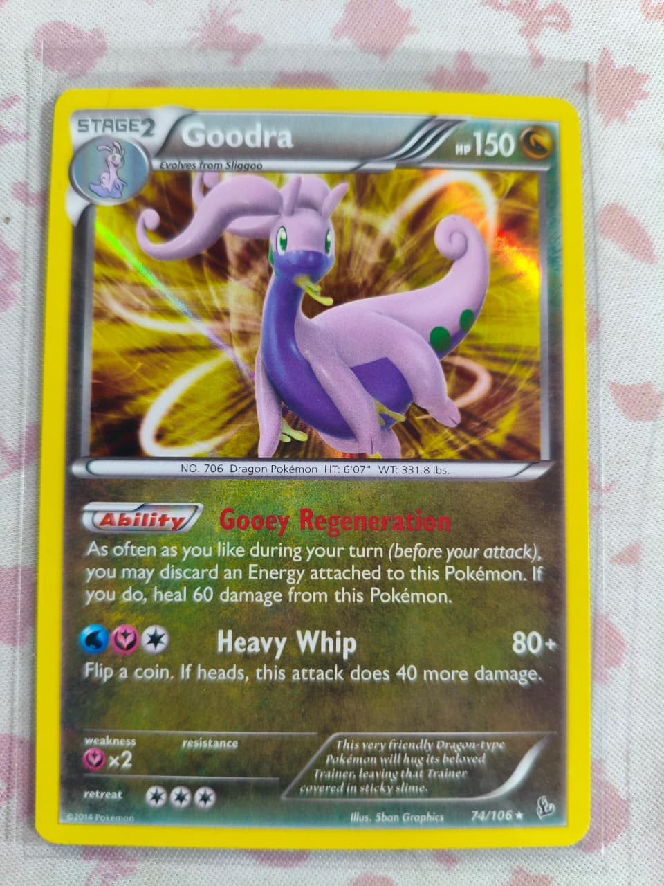 Goodra Holo Holo Rare XY - Flashfire 74/106 NM