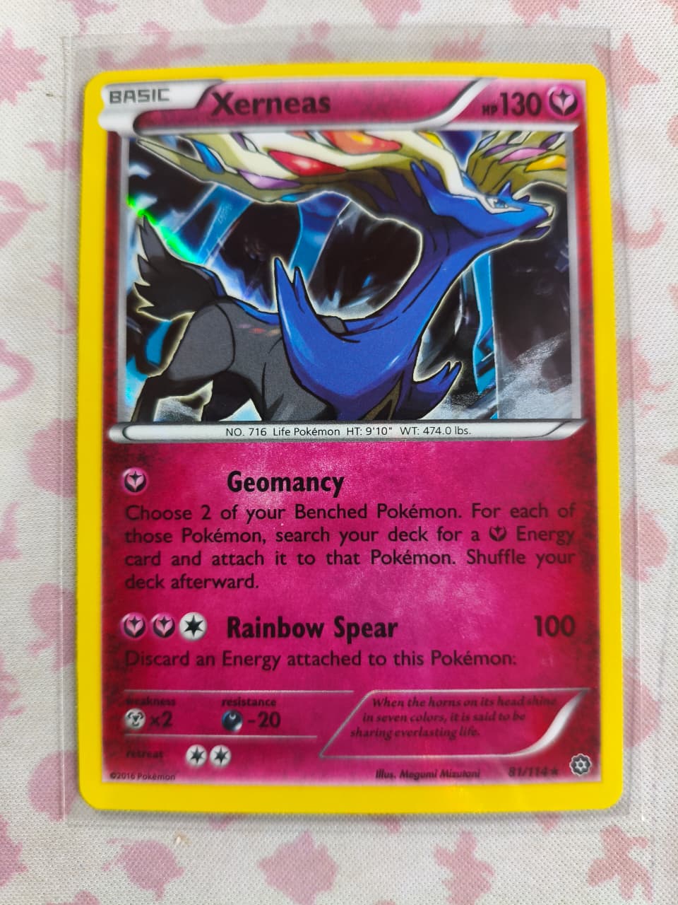 Xerneas Holo Holo Rare XY - Steam Siege 81/114 NM