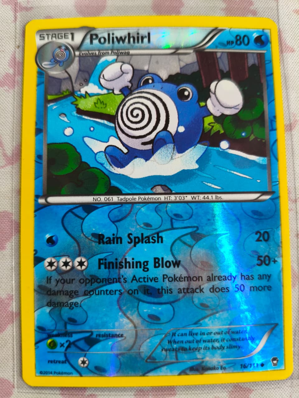Poliwhirl Reverse Holo Uncommon XY - Furious Fists 16/111 NM