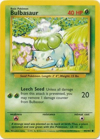 Bulbasaur Base Set