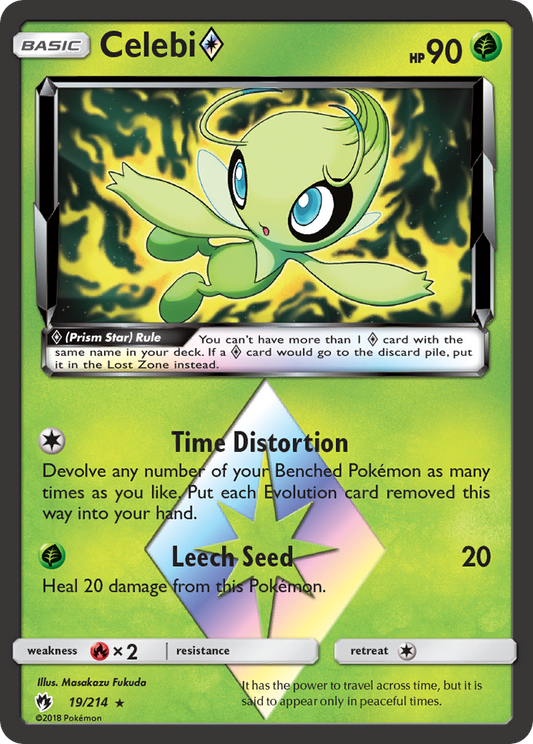 Celebi Prism Star Sun & Moon Lost Thunder