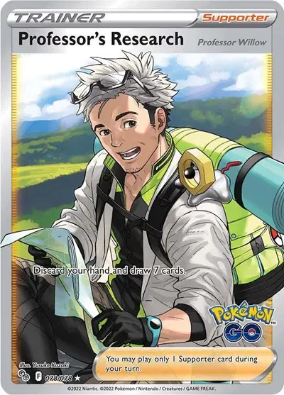 Professor's Research Full Art (Willow) Pokemon GO