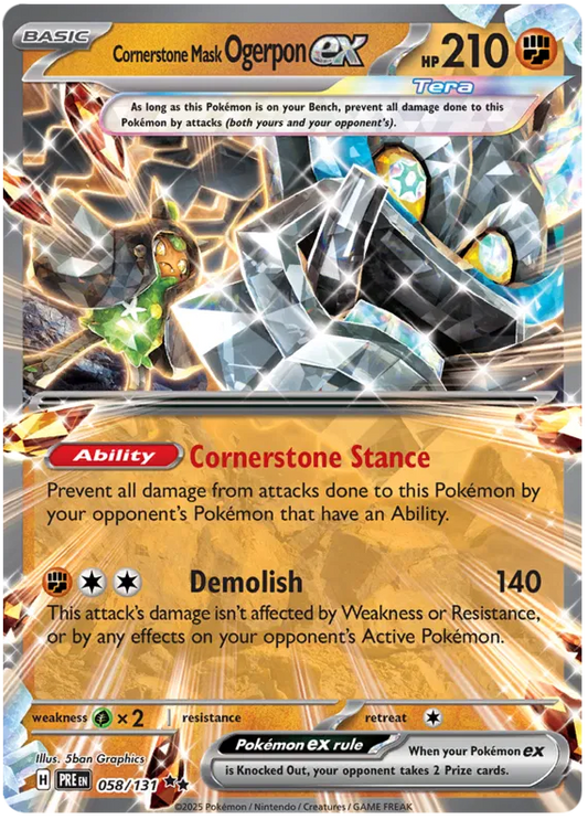 Cornerstone Mask Ogerpon EX - Prismatic Evolutions
