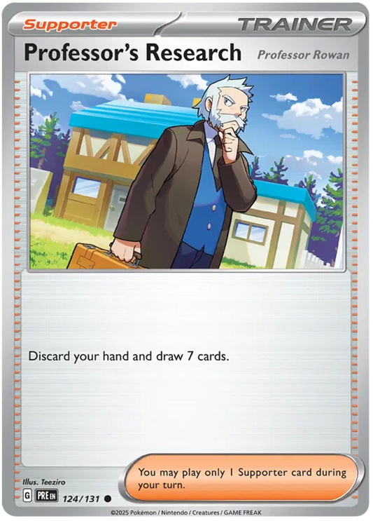 Professor's Research (Rowan) Reverse Holografico - Prismatic Evolutions
