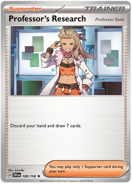 Professor's Research (Sada) Reverse Holografico - Scarlet & Violet Base Set