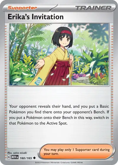 Erika's Invitation Reverse Holografico - Pokemon 151