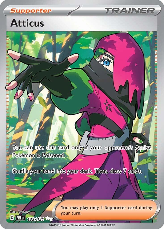 Atticus Full Art 133 - Prismatic Evolutions