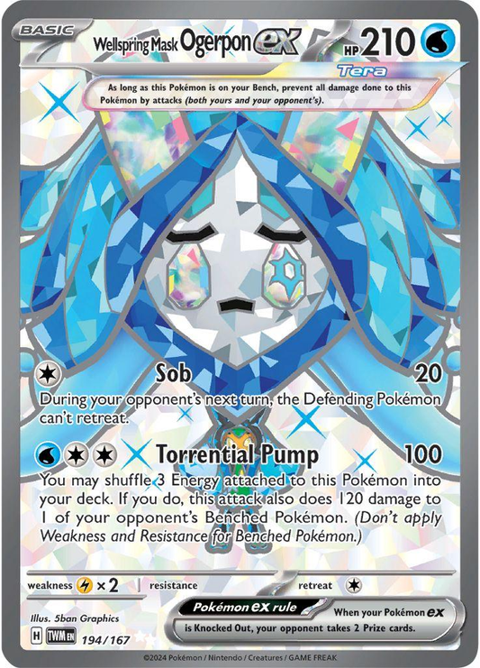 Wellspring Mask Ogerpon EX Full Art - Twilight Masquerade