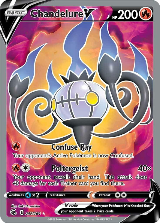 Chandelure V Full Art - Fusion Strike