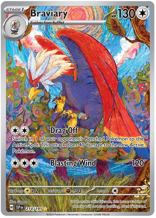 Braviary Illustration - Surging Sparks