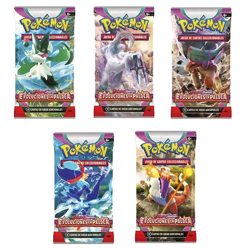 Sobre de Pokemon Evoluciones en Paldea