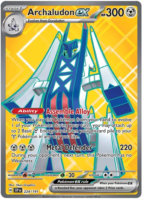 Archaludon EX Full Art - Surging Sparks
