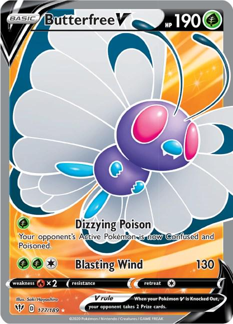 Butterfree V Full Art - Darkness Ablaze