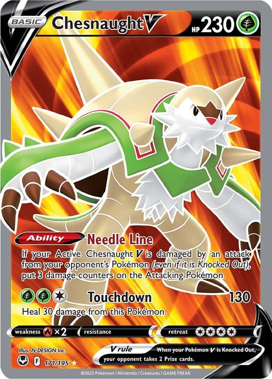Chesnaught V Full Art - Silver Tempest