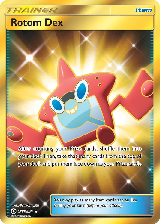 Rotom Dex Golden - Sun & Moon Base Set