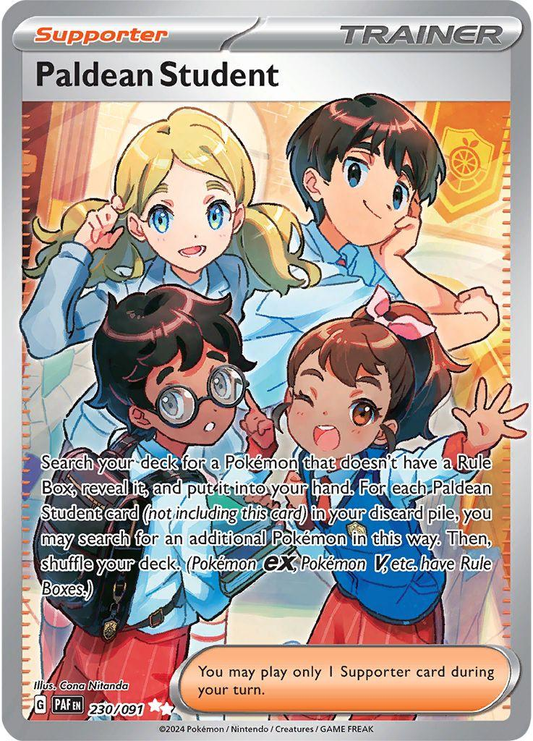 Paldean Student Full Art 230 - Paldean Fates