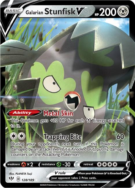 Galarian Stunfisk V - Darkness Ablaze