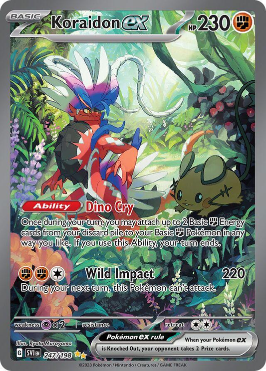 Koraidon EX Special Illustration Rare - Scarlet & Violet Base Set