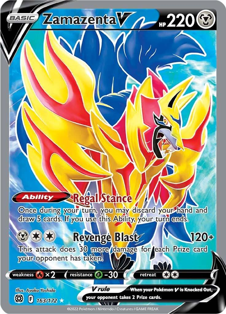 Zamazenta V Full Art - Brilliant Stars