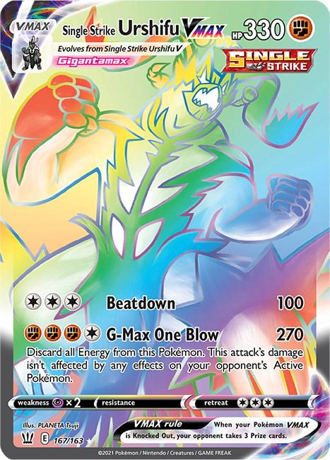 Single Strike Urshifu VMAX Rainbow - Battle Styles