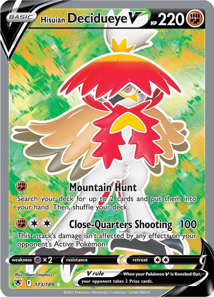 Hisuian Decidueye V Full Art - Astral Radiance