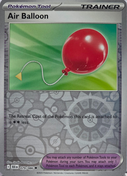 Air Balloon Reverse Holografico - Black Bolt