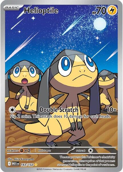 Helioptile Illustration - Mega Evolution