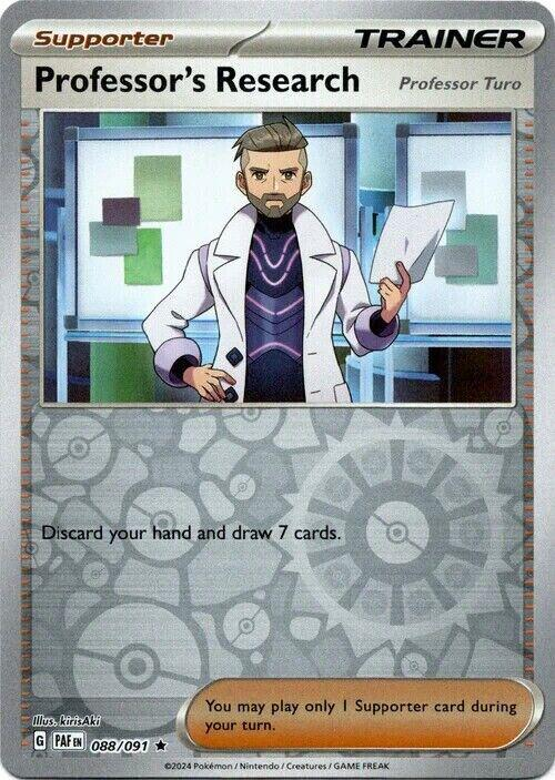 Professor's Research (Turo) Reverse Holografico - Paldean Fates
