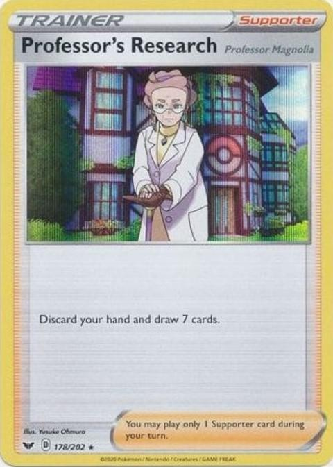 Professor's Research (Magnolia) Holografico - Sword & Shield Base Set