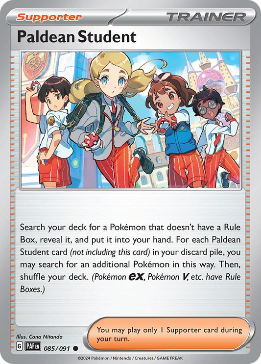 Paldean Student 85 Reverse Holografico - Paldean Fates