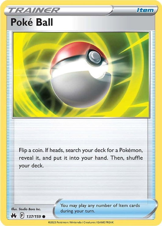 Poké Ball Reverse Holografico - Crown Zenith
