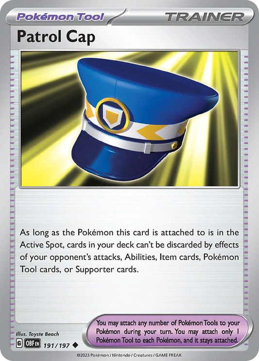 Patrol Cap - Obsidian Flames