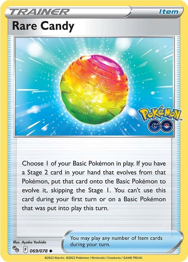 Rare Candy Reverse Holografico - Pokemon GO