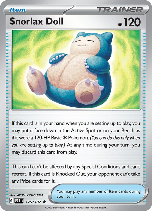 Snorlax Doll Reverse Holografico - Paradox Rift