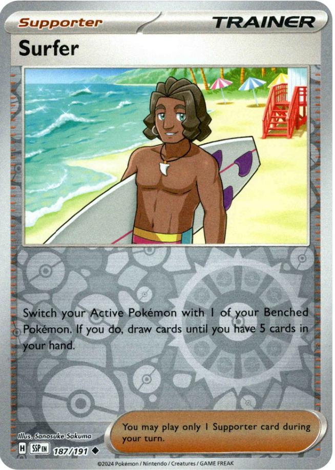 Surfer Reverse Holografico - Surging Sparks
