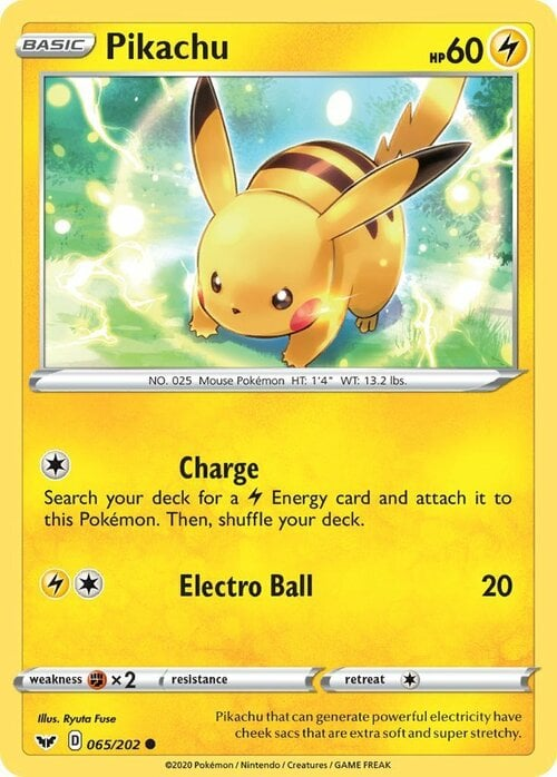 Pikachu - Sword & Shield Base Set