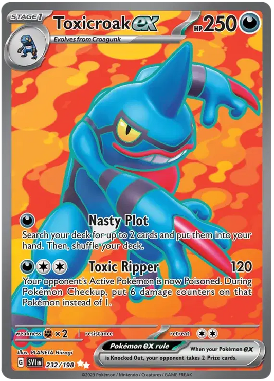 Toxicroak Full Art - Scarlet & Violet Base Set