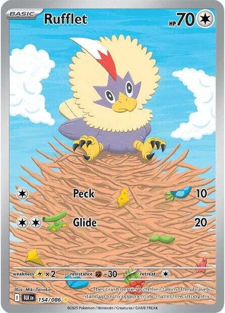 Rufflet Illustration - Black Bolt