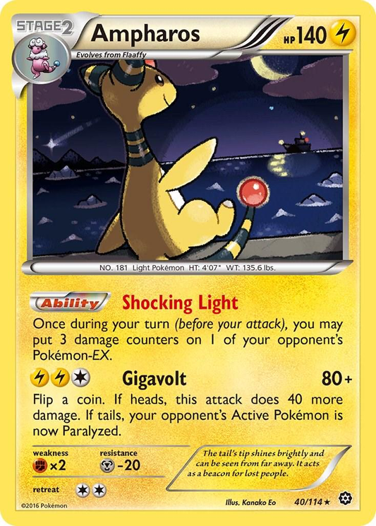 Ampharos Holografico - Steam Siege