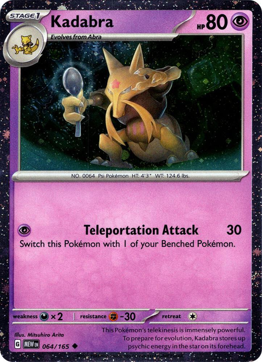 Kadabra Cosmos Holografico - Pokemon 151
