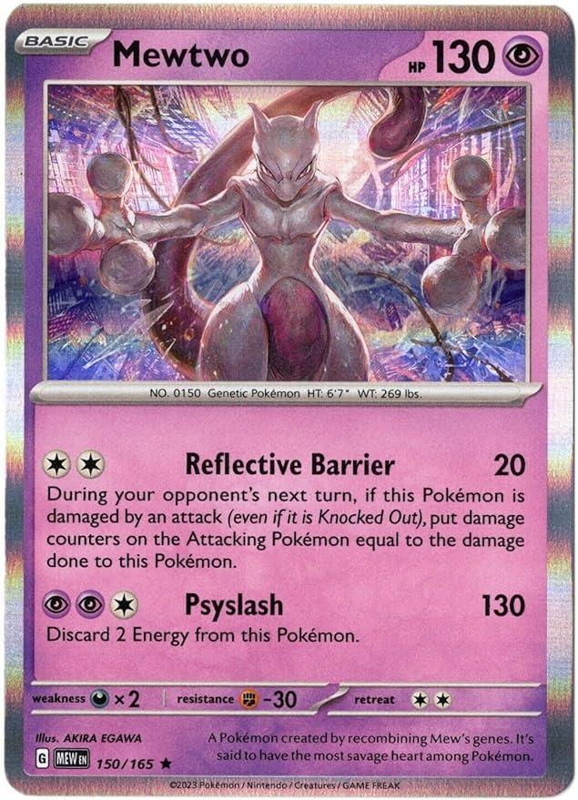 Mewtwo Holografico - Pokemon 151