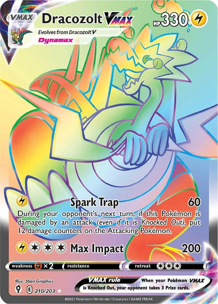 Dracozolt VMAX Rainbow - Evolving Skies
