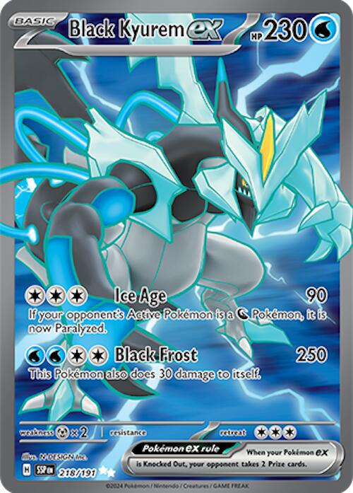 Black Kyurem EX Full Art - Surging Sparks