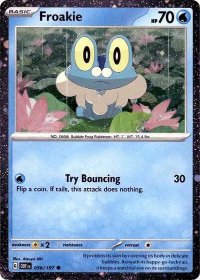 Froakie Cosmos Holografico - Scarlet & Violet Promo