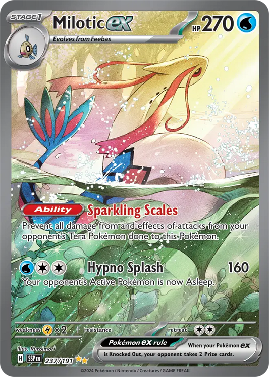 Milotic EX Special Illustration - Surging Sparks