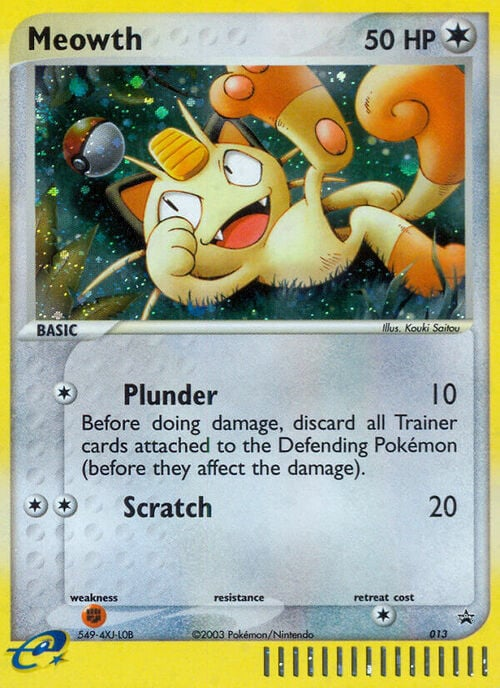Meowth Holografico - Nintendos Promo