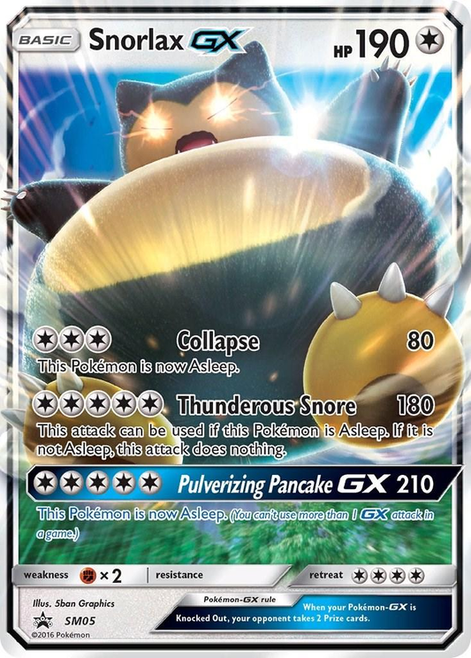 Snorlax GX (LP) - Sun & Moon Promo