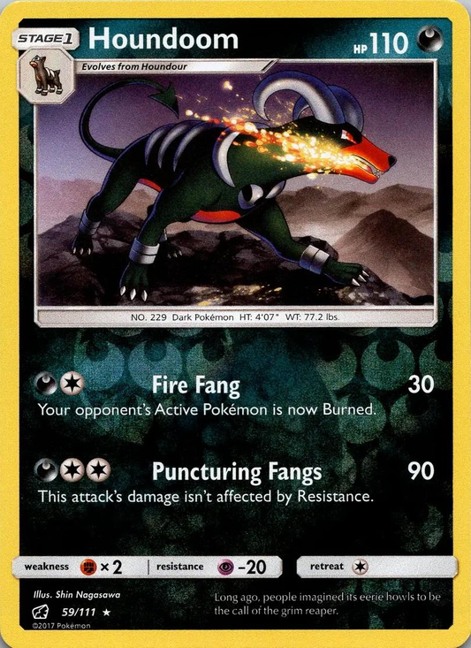 Houndoom Reverse Holografico - Crimson Invasion
