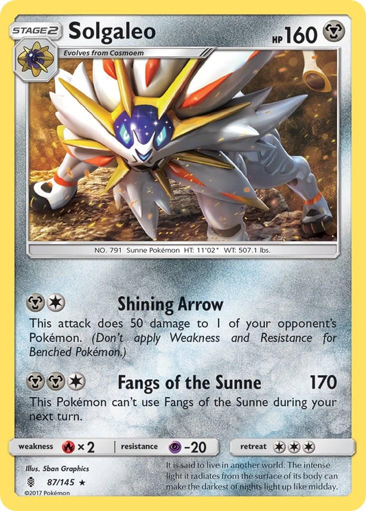 Solgaleo Cracked Ice Holografico (LP) - Guardians Rising