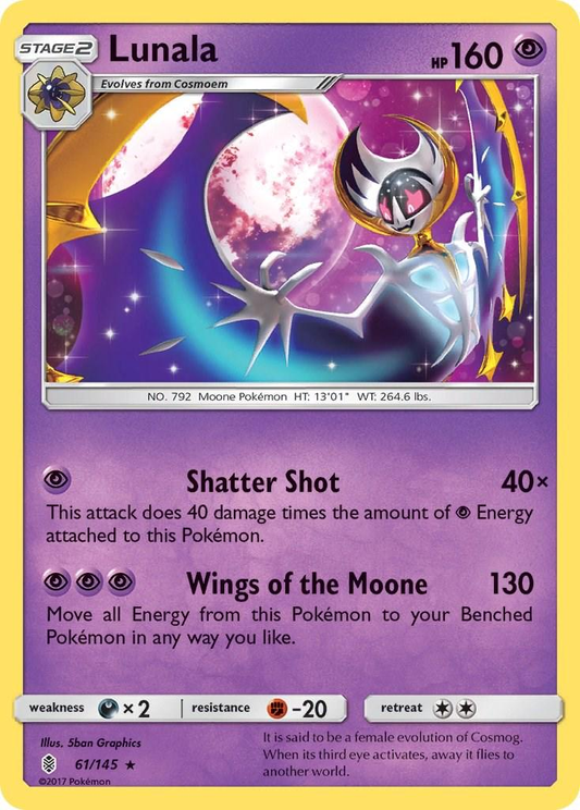 Lunala Cracked Ice Holografico (LP) - Guardians Rising